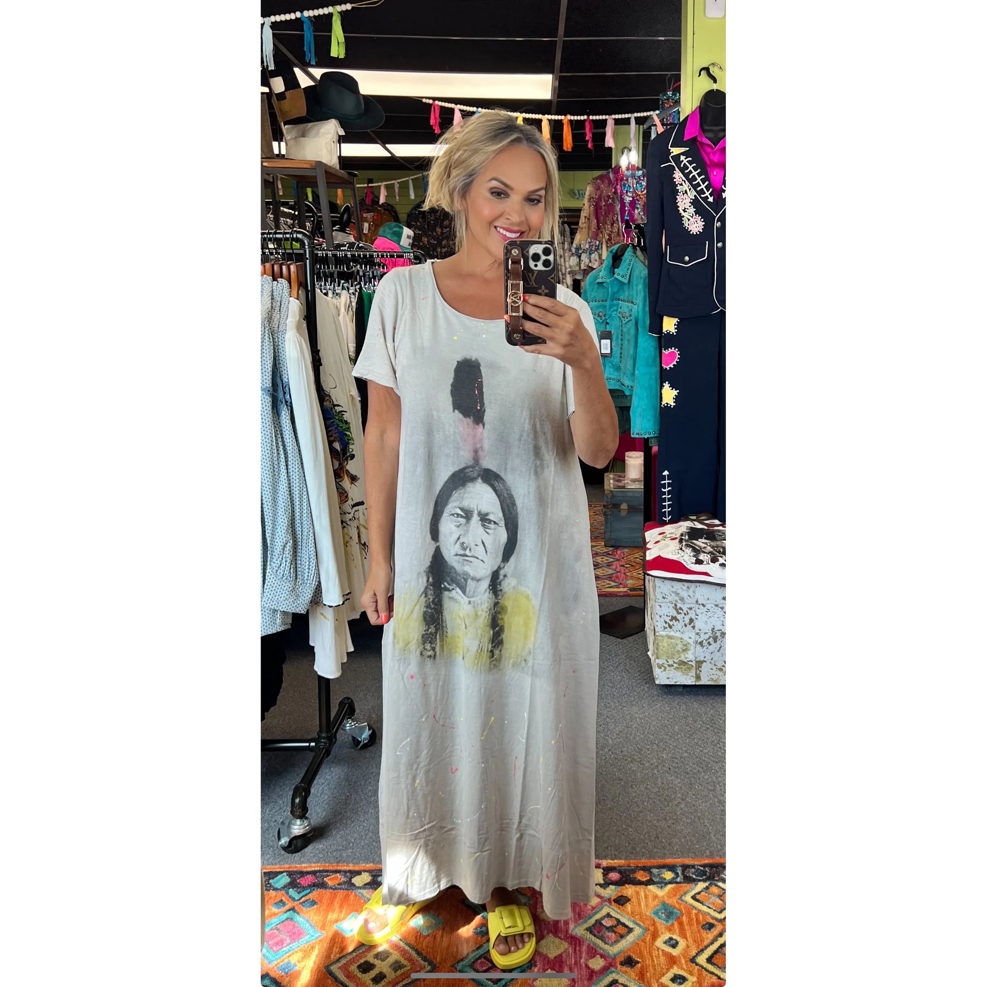 Sitting Bull T Shirt Dress